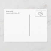 Pazifikküste von Highway 1 Postkarte (Rückseite)