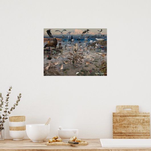 Pazifikküstenposter Poster (Küche)