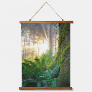Pazifikküstenwald, Oregon Wandteppich Mit Holzrahmen