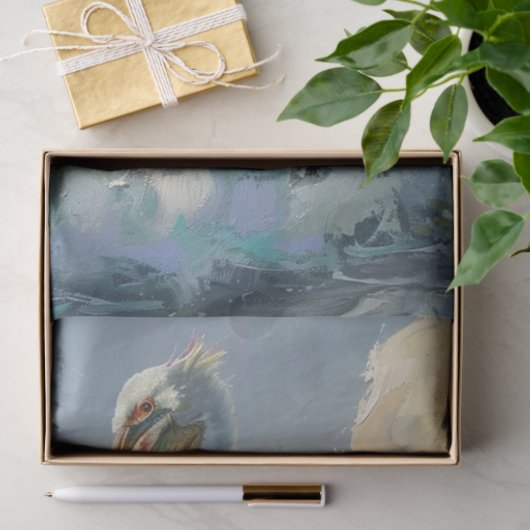 Pazifikpelikan Seidenpapier (Geschenk)