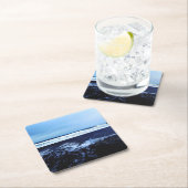 Pazifiksee Rechteckiger Pappuntersetzer (Vor Ort)