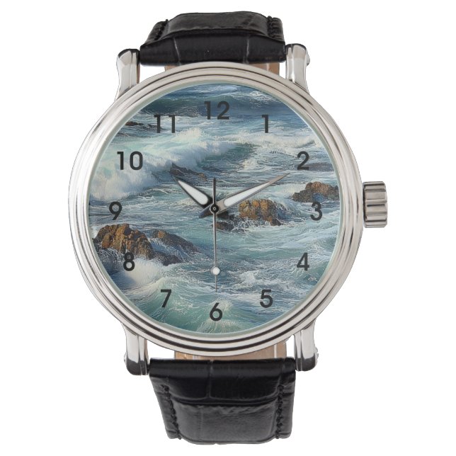 Pazifikwellen Armbanduhr (Vorderseite)