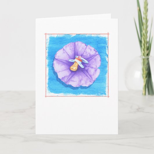Pazifische Blume Karte (Vorderseite)
