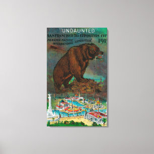 Pazifische internationale Ausstellungs-Anzeige Leinwanddruck