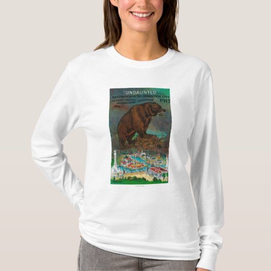 Pazifische internationale Ausstellungs-Anzeige T-Shirt (Vorderseite)