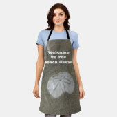 Pazifische Küste Sandstrand Dollar Beach House Schürze (Getragen)