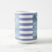 Pazifische Küste - Seegang/Seegullen/Wellen/Streif Kaffeetasse (Mittel)