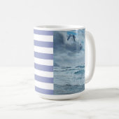 Pazifische Küste - Seegang/Seegullen/Wellen/Streif Kaffeetasse (VorderseiteRechts)