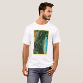 Pazifische Landstraße mit Mt. Shasta im Abstand T-Shirt (Vorne ganz)