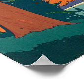 Pazifische Nordwestamerikaner und Kanadier-Rockies Poster (Ecke)