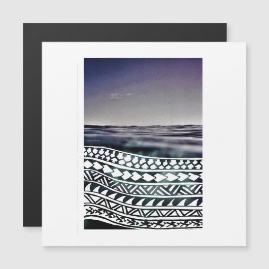 Pazifische Ozeankulturen Magnetkarte (Vorne/Hinten)