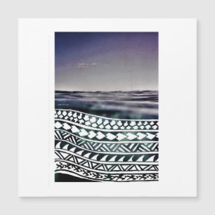 Pazifische Ozeankulturen Magnetkarte