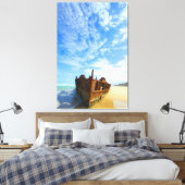 PAZIFISCHE SCHIFFFAHRT 32 x 48 Leinwanddruck (Insitu (Schlafzimmer))