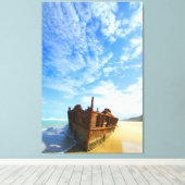 PAZIFISCHE SCHIFFFAHRT 32 x 48 Leinwanddruck (Insitu (Holzboden))