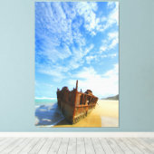 PAZIFISCHE SCHIFFFAHRT 40x60 Leinwanddruck (Insitu (Holzboden))