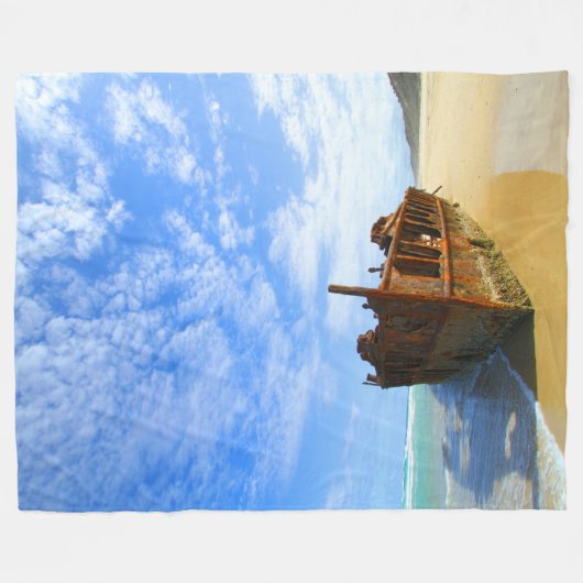 PAZIFISCHE SCHIFFFAHRT FLEECEDECKE (Vorderseite (Horizontal))