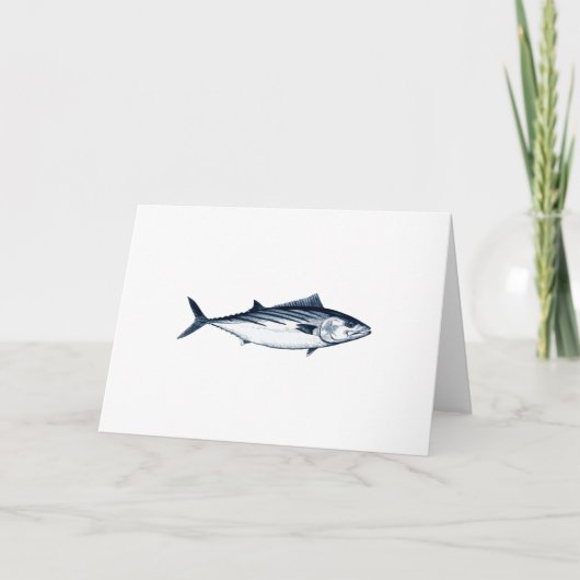 Pazifischer Blaufisch-Logo Karte (Vorderseite)