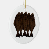 Pazifischer Heilbutt Keramik Ornament (Rechts)