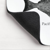 Pazifischer Heilbutt-Logo Mousepad (Ecke)