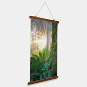 Pazifischer Küstenwald, Oregon Wandteppich Mit Holzrahmen (Gewinkelt)