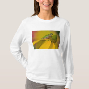 Pazifischer Laubfrosch auf Blumen in unserem Garte T-Shirt