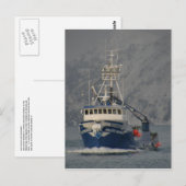 Pazifischer Mariner mit Gefrierspray, Insel Unalas Postkarte (Vorne/Hinten)