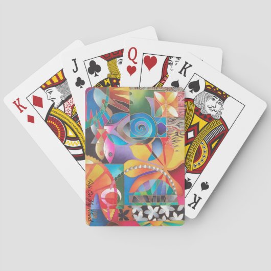 PAZIFISCHER NACHMITTAG SPIELKARTEN (Rückseite)