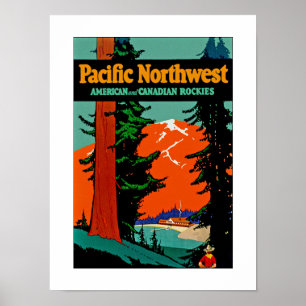 Pazifischer Nordwesten Poster