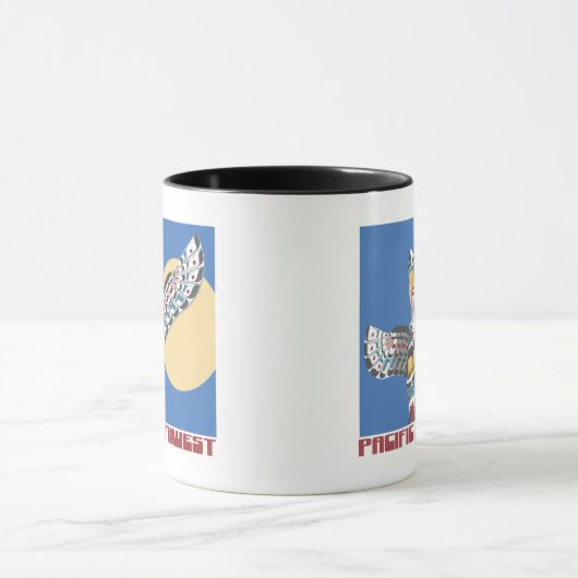 Pazifischer Nordwesten Tasse (Zentrum)