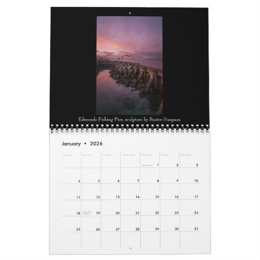 Pazifischer Nordwestkalender 2025-2026 Kalender (Jan 2026)