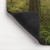 Pazifischer Nordwestnebeliger Morgen des wald| Mousepad (Ecke)