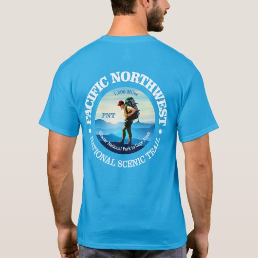 Pazifischer Nordwestweg (C) T-Shirt (Rückseite)