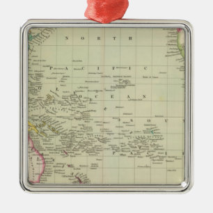 Pazifischer Ozean 11 Silbernes Ornament