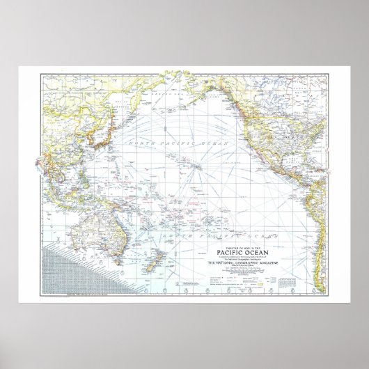 " Pazifischer Ozean: 1942 Das Kriegstheater... Poster (Vorne)