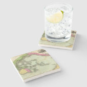 Pazifischer Ozean 6 Steinuntersetzer (Seitenansicht)