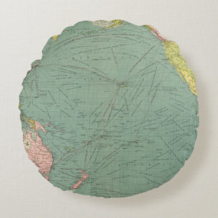 Pazifischer Ozean 9 Rundes Kissen