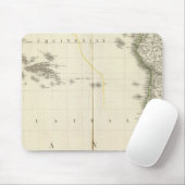 Pazifischer Ozean Atlas Karte Mousepad (Mit Mouse)