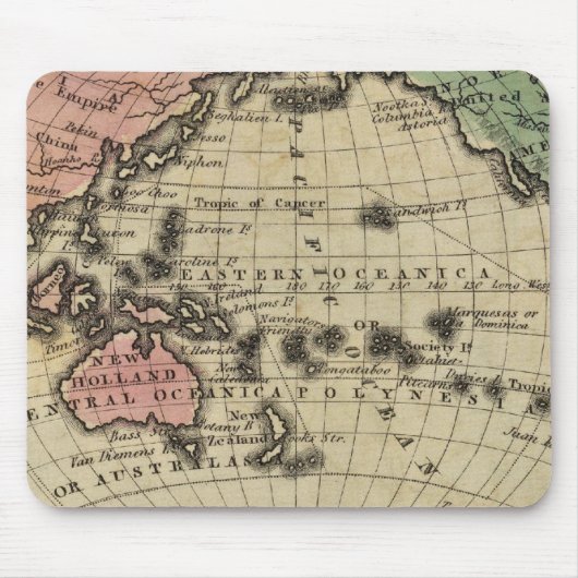 Pazifischer Ozean, Britische Inseln Mousepad (Vorne)