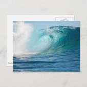 Pazifischer Ozean große Welle brechen Postkarte (Vorne/Hinten)