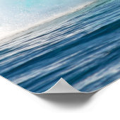 Pazifischer Ozean große Welle brechendes Poster (Ecke)