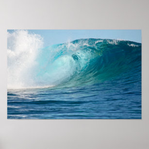 Pazifischer Ozean große Welle brechendes Poster