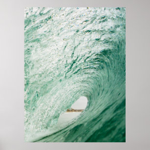 Pazifischer Ozean große Welle Poster