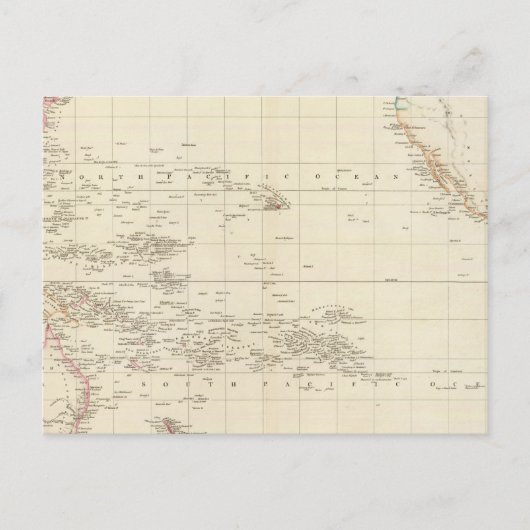 Pazifischer Ozean Postkarte (Vorderseite)