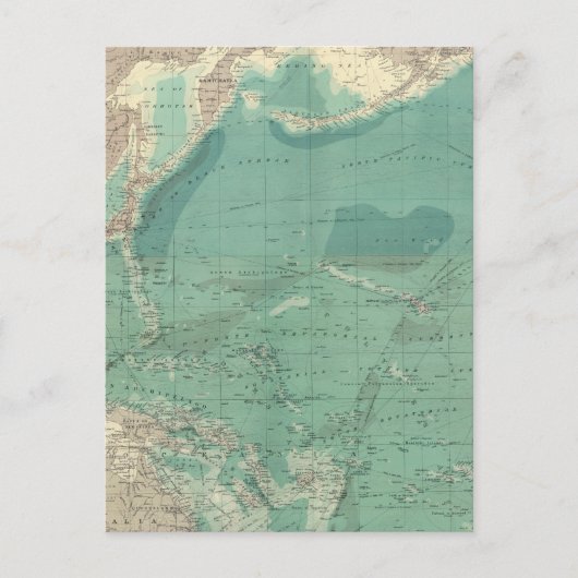 Pazifischer Ozean Postkarte (Vorderseite)