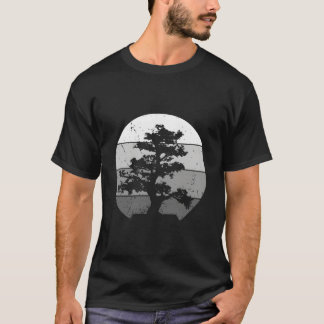 Pazifischer Ozean Strand Bonsai Baum Sonne T-Shirt