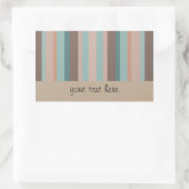 Pazifischer Ozean Streifen Rechteckiger Aufkleber (Tasche)