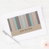 Pazifischer Ozean Streifen Rechteckiger Aufkleber (Umschlag)