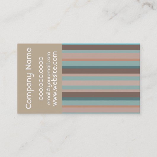 Pazifischer Ozean Streifen Visitenkarte (Vorderseite)