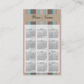 Pazifischer Ozean Streifen Visitenkarte (Rückseite)