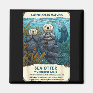 Pazifischer Ozean Wunder Seeotter wunderbare Fakte Magnet